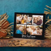 カスタム文字フォトコラージュモダンファミリーキープサケ フォトプラーク (側面)