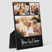 カスタム文字フォトコラージュモダンファミリーキープサケ フォトプラーク (側面)