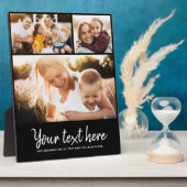 カスタム文字フォトコラージュモダンファミリーキープサケ フォトプラーク (側面)