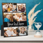 カスタム文字フォトコラージュモダンファミリーキープサケ フォトプラーク (側面)