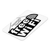 カスタム文字フリーWi-Fi マグネット (左側)