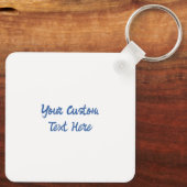 カスタム文字フローラオランダタイルのパターン キーホルダー (裏面)