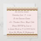 カスタム文字ブライダルシャワー招待状 招待状 (裏面)