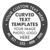 カスタム文字ブラックプロモホッケーパック アイスホッケーパック (正面)