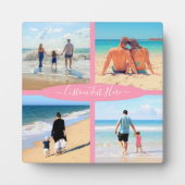 カスタム文字プラーク – 家族の思い出 フォトプラーク (正面)