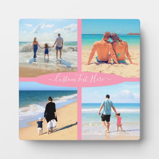 カスタム文字プラーク – 家族の思い出 フォトプラーク (正面)