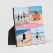 カスタム文字プラーク – 家族の思い出 フォトプラーク (正面)