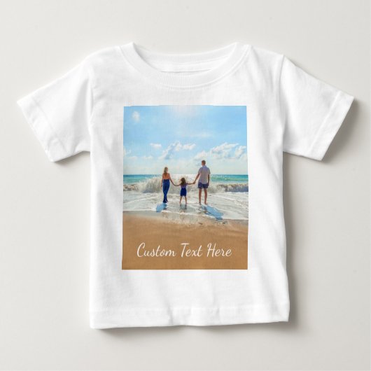 カスタム文字ベビーTシャツ自分のデザイン ベビーTシャツ (正面)