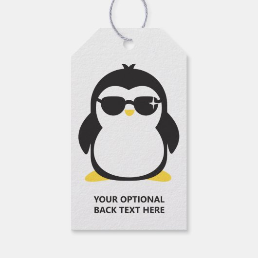 カスタム文字ペクールンギン ギフトタグ (裏面)