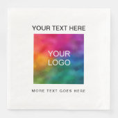 カスタム文字ホワイトスタンダードディナー紙 (正面)