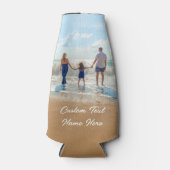 カスタム文字ボトルクールお客様の家族の写真 ボトルクーラー (正面)