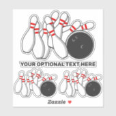 カスタム文字ボーリングストライキ シール (シート)