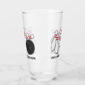 カスタム文字ボーリングストライキ タンブラーグラス (左)