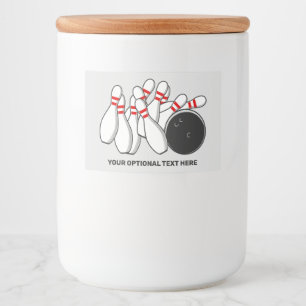 カスタム文字ボーリングストライキ フードラベル