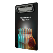 カスタム文字ボーリングストライキ ミニクリップボード (アングル2)