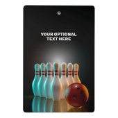 カスタム文字ボーリングストライキ ミニクリップボード (裏面)