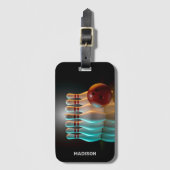 カスタム文字ボーリングストライキ ラゲッジタグ (正面縦)