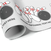 カスタム文字ボーリングストライキ ラッピングペーパー (ロールコーナー)