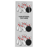 カスタム文字ボーリングストライキ ワインギフトバッグ (正面)