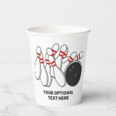 カスタム文字ボーリングストライキ 紙コップ (裏面)