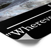 カスタム文字ポスタやる気を起こさせるーローングラシア ポスター (角)