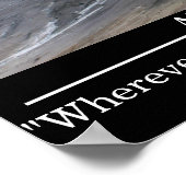 カスタム文字ポスタやる気を起こさせるーローングラシア ポスター (角)