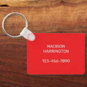 カスタム文字ポルトガル国旗 キーホルダー (裏面)