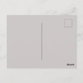 カスタム文字ポートランドオレゴンホワイトスタグネオンサイン ポストカード (裏面)