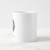 カスタム文字マグ付きカスタムビジネスロゴ ジャンボコーヒーマグカップ (正面)