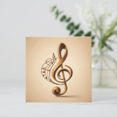 カスタム文字ミュージカルクレフ、 音符記号注 カード (スタンド正面)