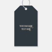 カスタム文字ミュージカルクレフ、 音符記号注 ギフトタグ (裏面)