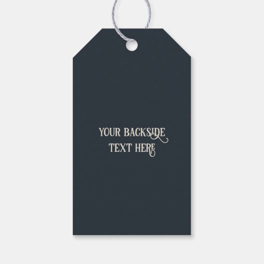 カスタム文字ミュージカルクレフ、 音符記号注 ギフトタグ (裏面)