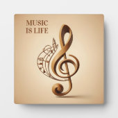 カスタム文字ミュージカルクレフ、 音符記号注 フォトプラーク (正面)