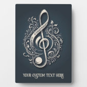 カスタム文字ミュージカルクレフ、 音符記号注 フォトプラーク (正面)