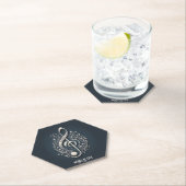 カスタム文字ミュージカルクレフ、 音符記号注 ペーパーコースター (インサイチュ)