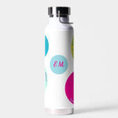 カスタム文字モノグパーソナライズされたラム ウォーターボトル (左面)
