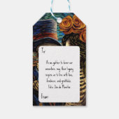 カスタム文字💀ラカラベラカタリーナ花付き ギフトタグ (裏面)