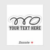 カスタム文字ラグビーパーソナライズされたボール シール (シート)