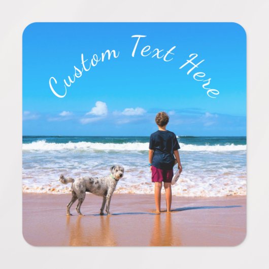 カスタム文字ラベル – Your Pets Photoデザイン ラベル (デザイン3)