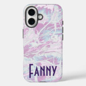 カスタム文字レトロパープルモノグラム Case-Mate iPhoneケース (裏面)