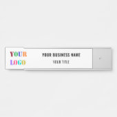 カスタム文字ロゴおよびビジネスオフィスのドアサイン サインプレート (正面)