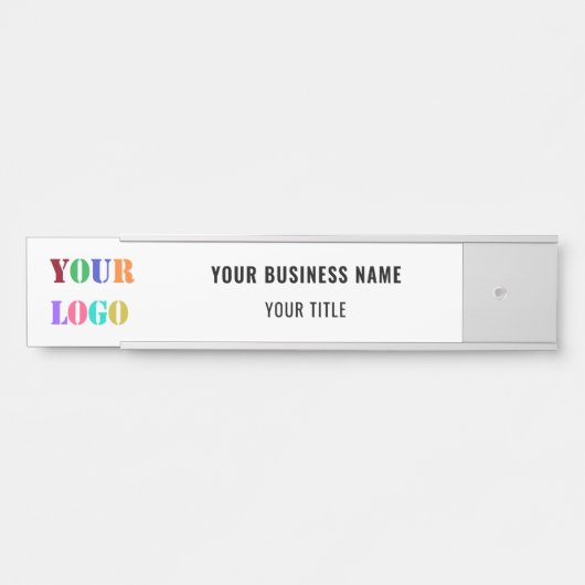 カスタム文字ロゴおよびビジネスオフィスのドアサイン サインプレート (正面)