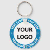 カスタム文字ロゴおよびビジネスキーチェーンテンプレート キーホルダー (正面)