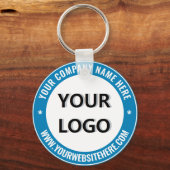 カスタム文字ロゴおよびビジネスキーチェーンテンプレート キーホルダー (正面)
