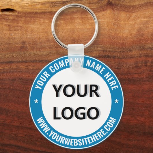 カスタム文字ロゴおよびビジネスキーチェーンテンプレート キーホルダー (正面)