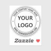 カスタム文字ロゴおよびビジネスシールテンプレート シール (シート)