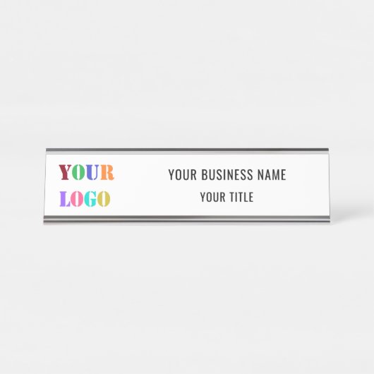カスタム文字ロゴおよびビジネスデスク名プレート デスクネームプレート (正面)