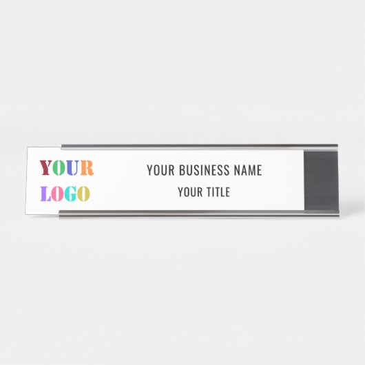 カスタム文字ロゴおよびビジネスデスク名プレート デスクネームプレート (正面)