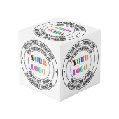 カスタム文字ロゴおよびビジネスプロモーションキューブ フォトキューブ (裏面アングル)