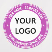 カスタム文字ロゴおよびビジネスラベルテンプレート ラベル (デザイン2)